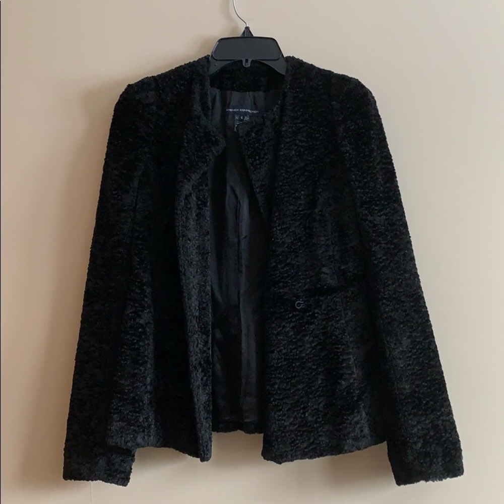 French Connection Velvet Textured Jacket